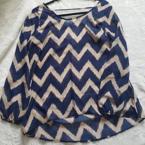 Sheer high-low tunic